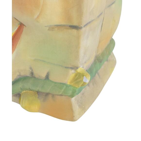 Vintage House of Lloyd Scarecrow Treat Bag Ceramic Fall Halloween Farm Decor - Picture 6 of 16